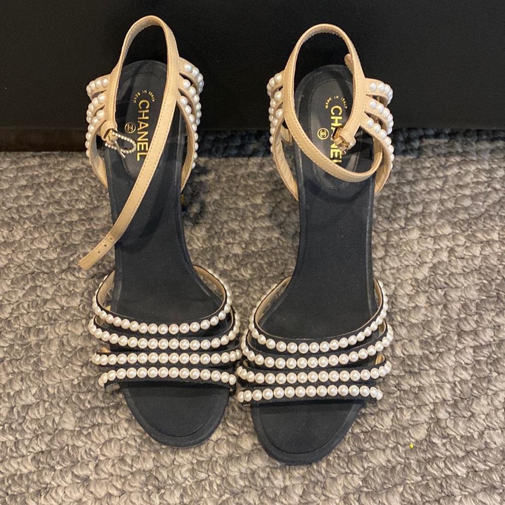 Chanel Pearl Heels